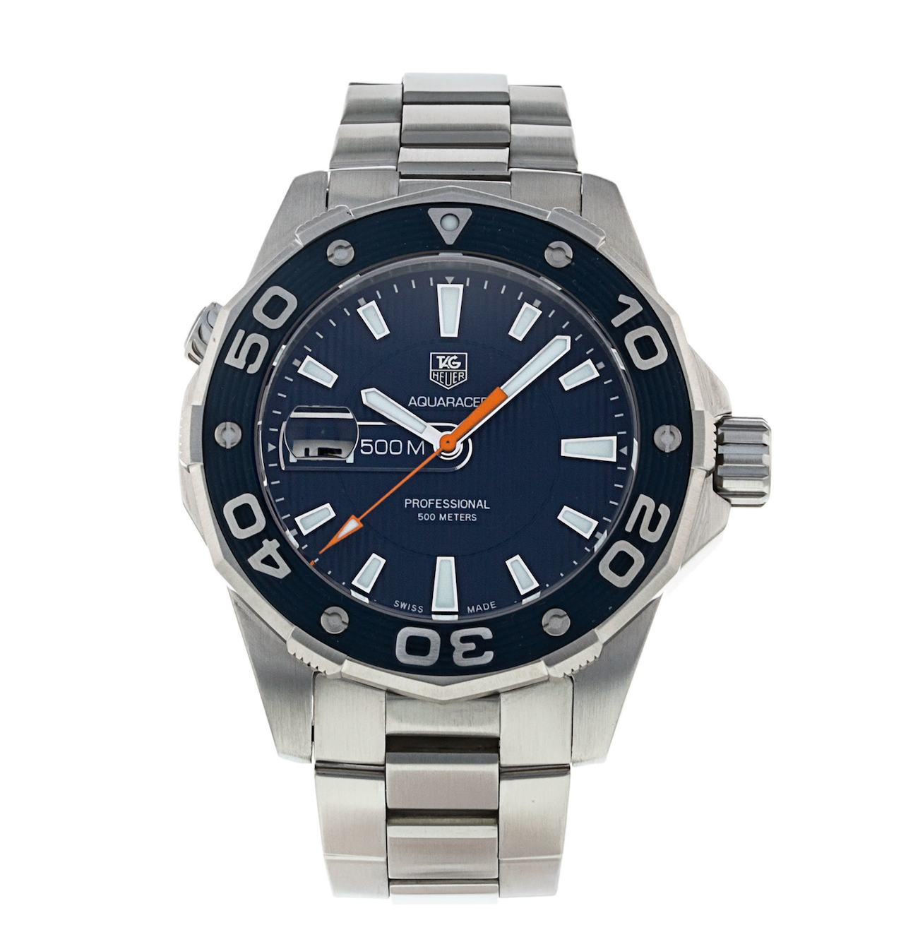 Tag Heuer Aquaracer 500M Blue Dial WAJ1112 Pre Owned