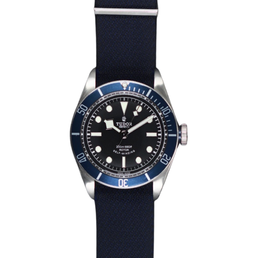 Tudor Heritage Black Bay 41 Blue on Strap - 79220B (Pre-Owned)