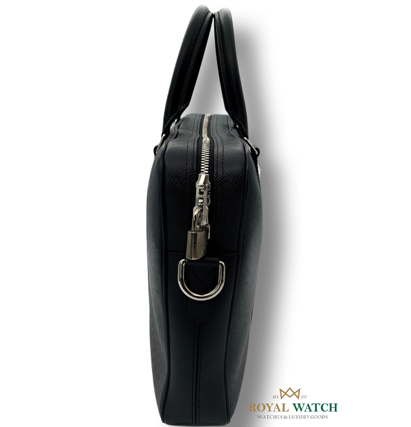 Louis Vuitton Porte-Documents Angara Handbag Taiga Leather at 1stDibs