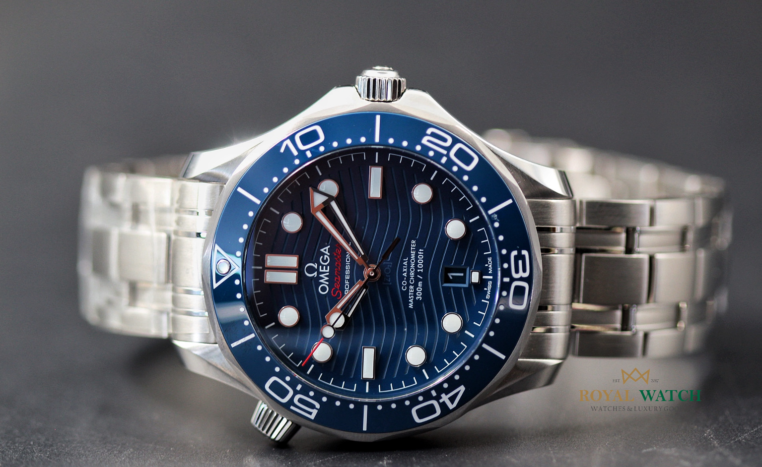 Omega Seamaster Diver 300M 42 mm SS Blue Dial (New)