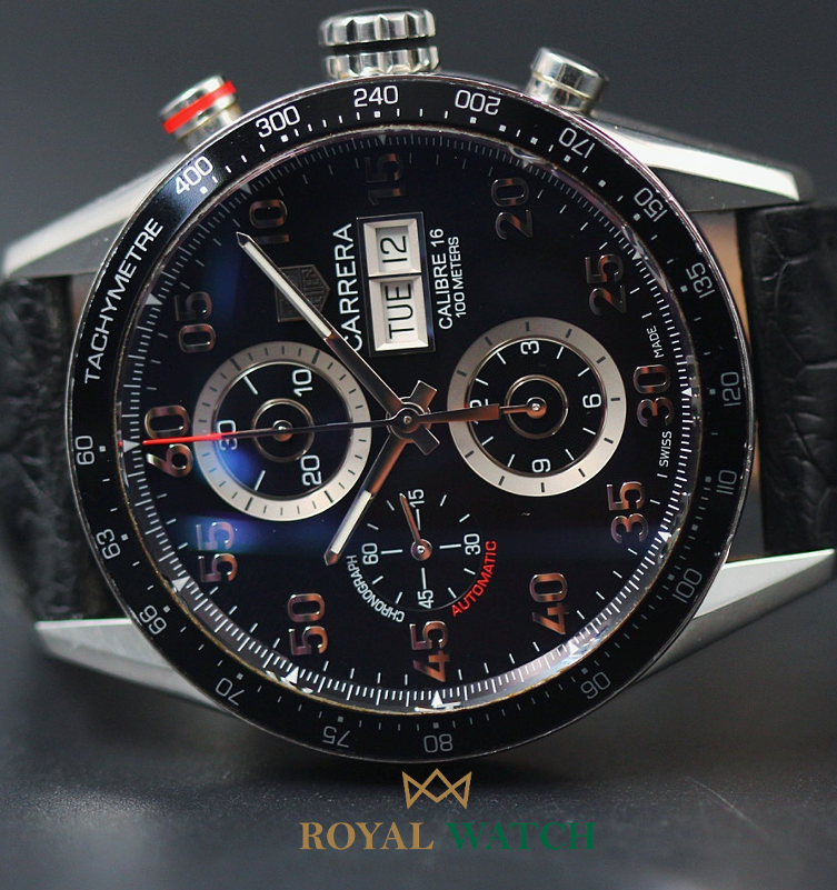 Tag Heuer Carrera Day Date Calibre 16 Pre Owned Royal Watch