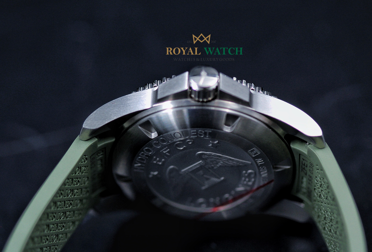 Longines Hydroconquest 41mm Green Dial on Rubber (New)