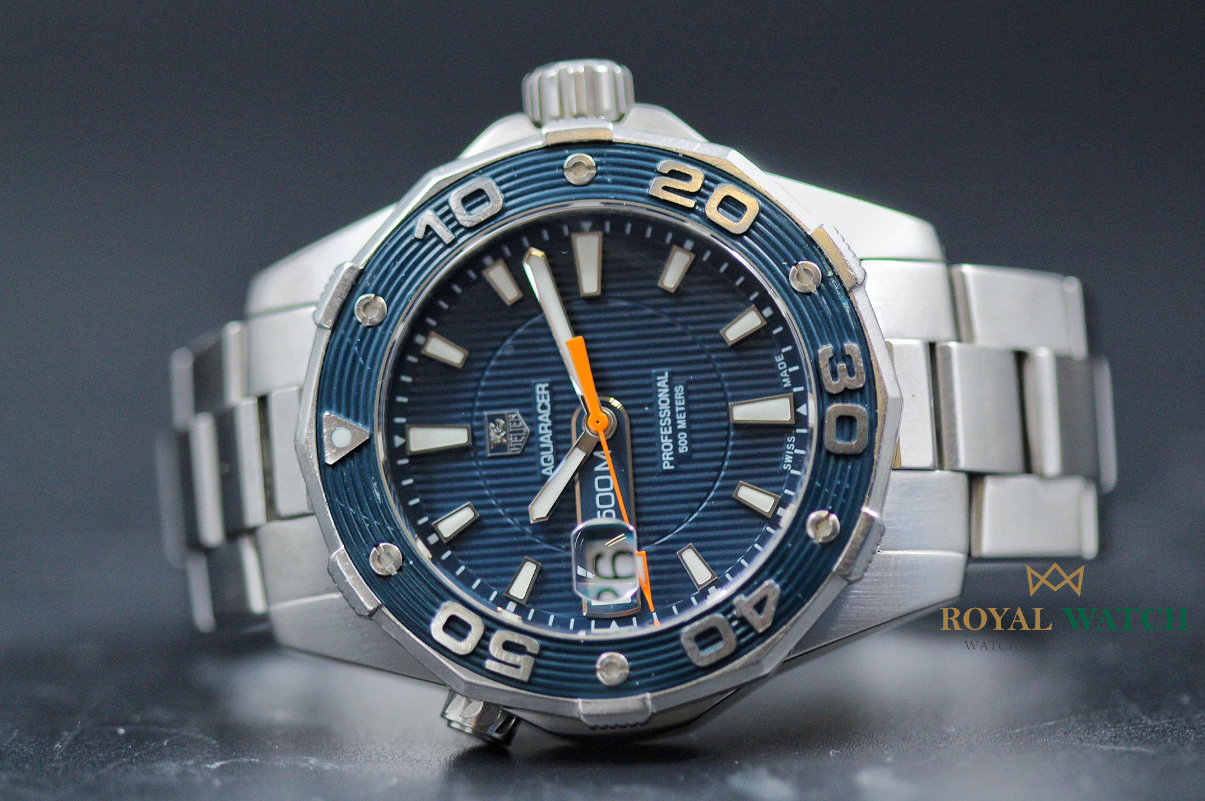 Tag Heuer Aquaracer 500M Blue Dial WAJ1112 Pre Owned