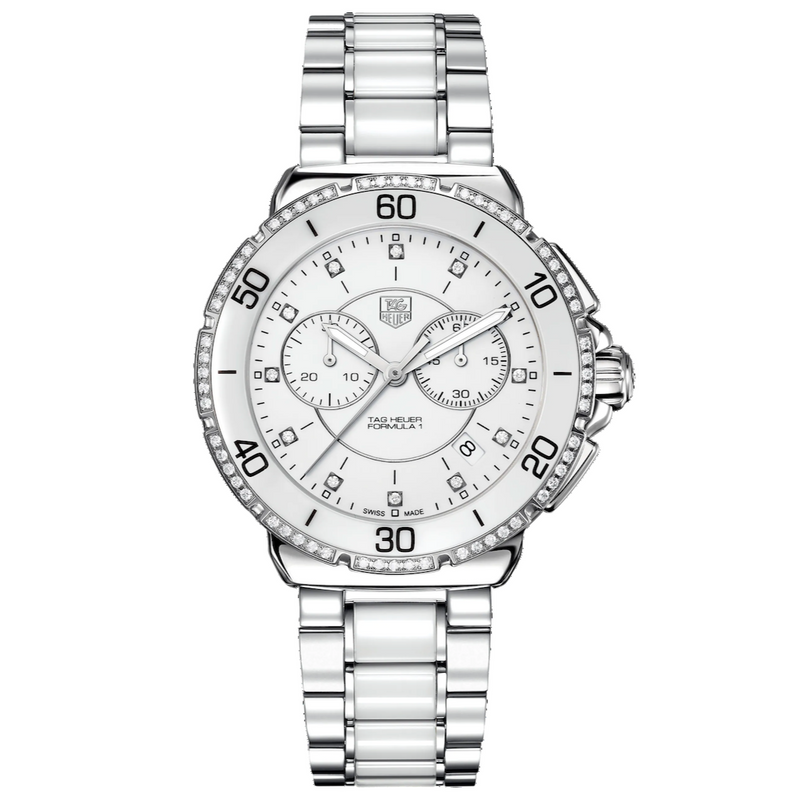 Tag Heuer Formula 1 Ladies Chronograph Diamond Bezel CAH1213